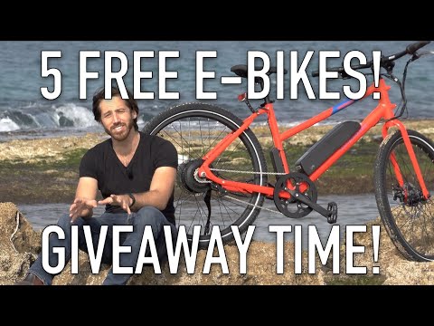 I’m giving away 5 FREE E-BIKES to make 2020 better!